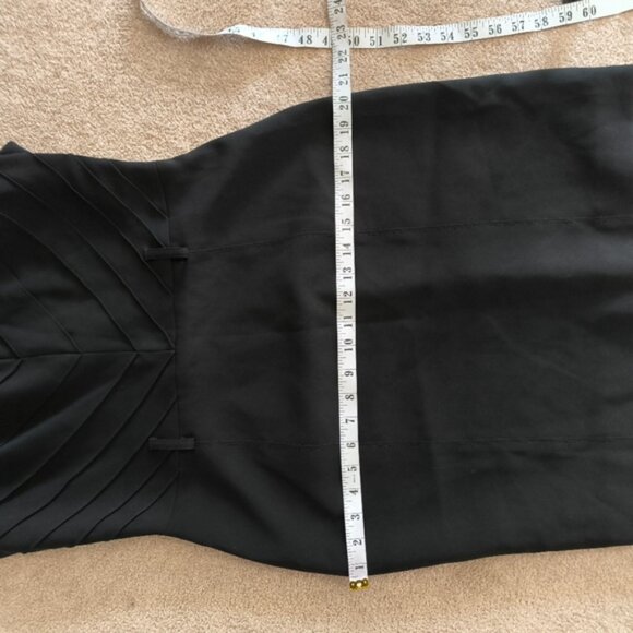 Karen Millen Designer Quiet Luxury Preppy Pleated Geometric Business Dress 10 - Picture 8 of 11